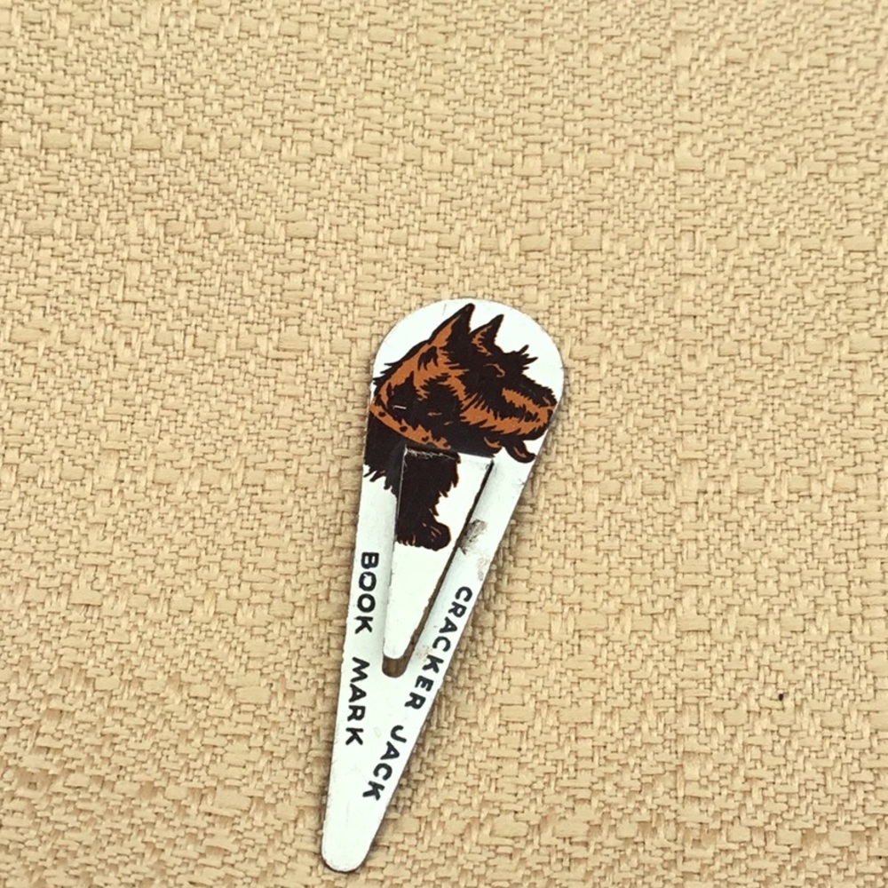 Vintage 1930 Cracker Jack Metal Book Mark